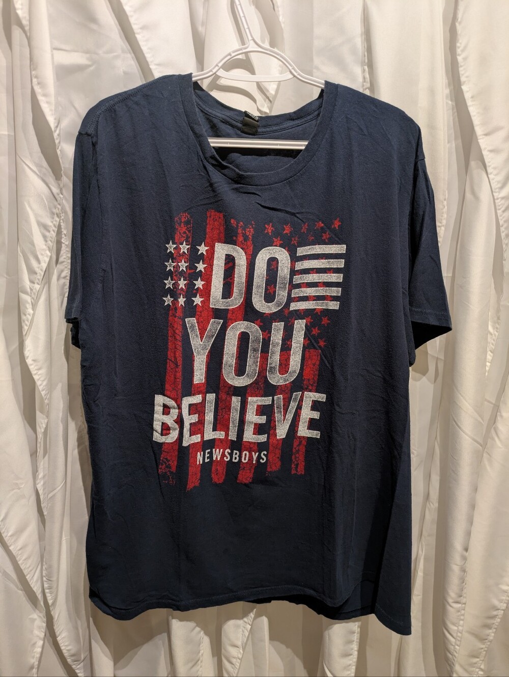 17 Newsboys "Do You Believe" Tour Concert T-Shirt Men's 2XL Navy Blue American
